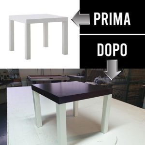Interior Wrapping-Cambio Colore Tavolo con Pellicola Adesiva