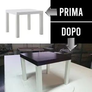 Interior Wrapping-Cambio Colore Tavolo con Pellicola Adesiva
