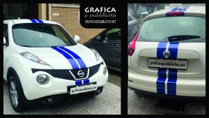 Applicazione Strisce Adesive su Auto Nissan Juke Legnano