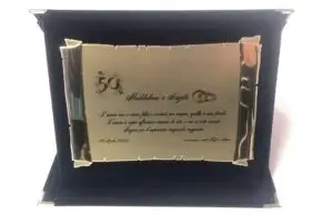 Targa Anniversario 50° di Matrimonio